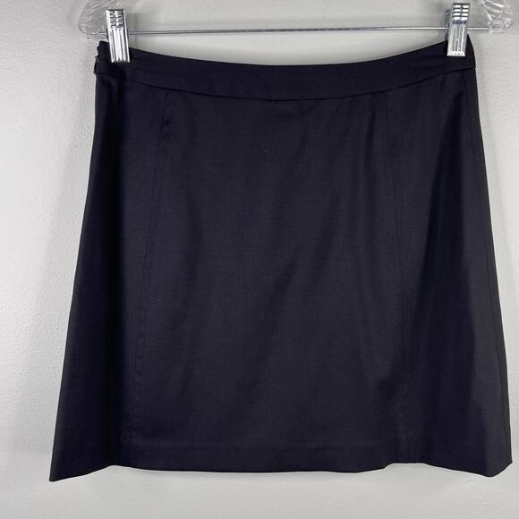 Milly of New York Black Mini Skirt 6 Gold Chain Y2K - Picture 16 of 16